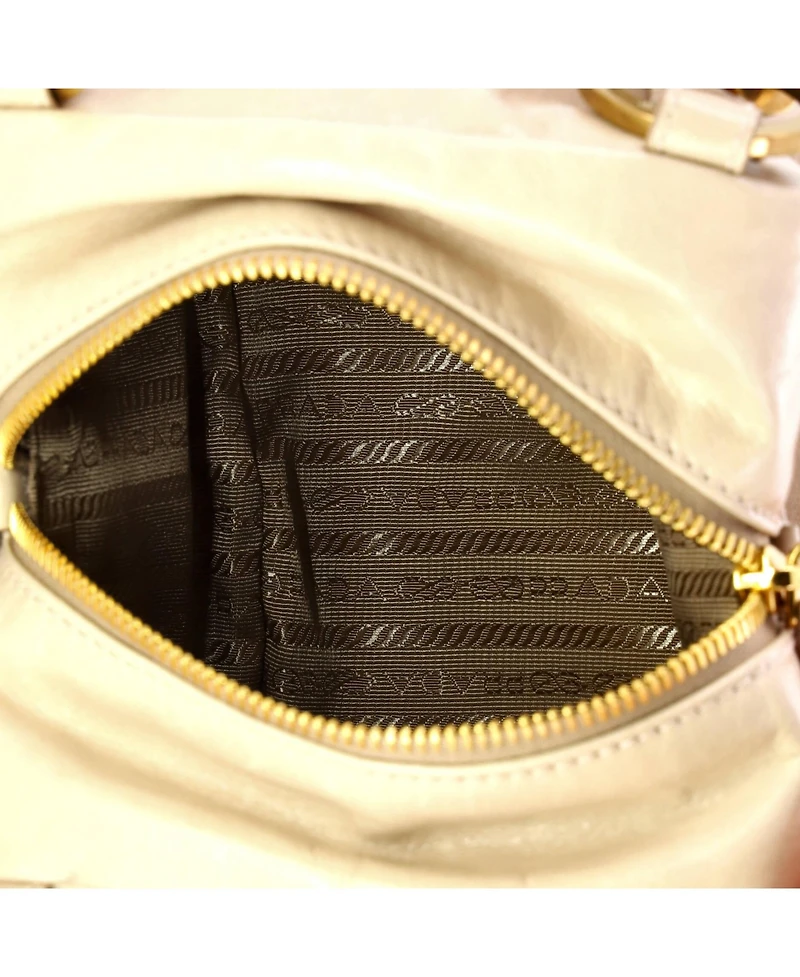 Pre-Owned Prada Mini Dangle Top Handle Bag Leather