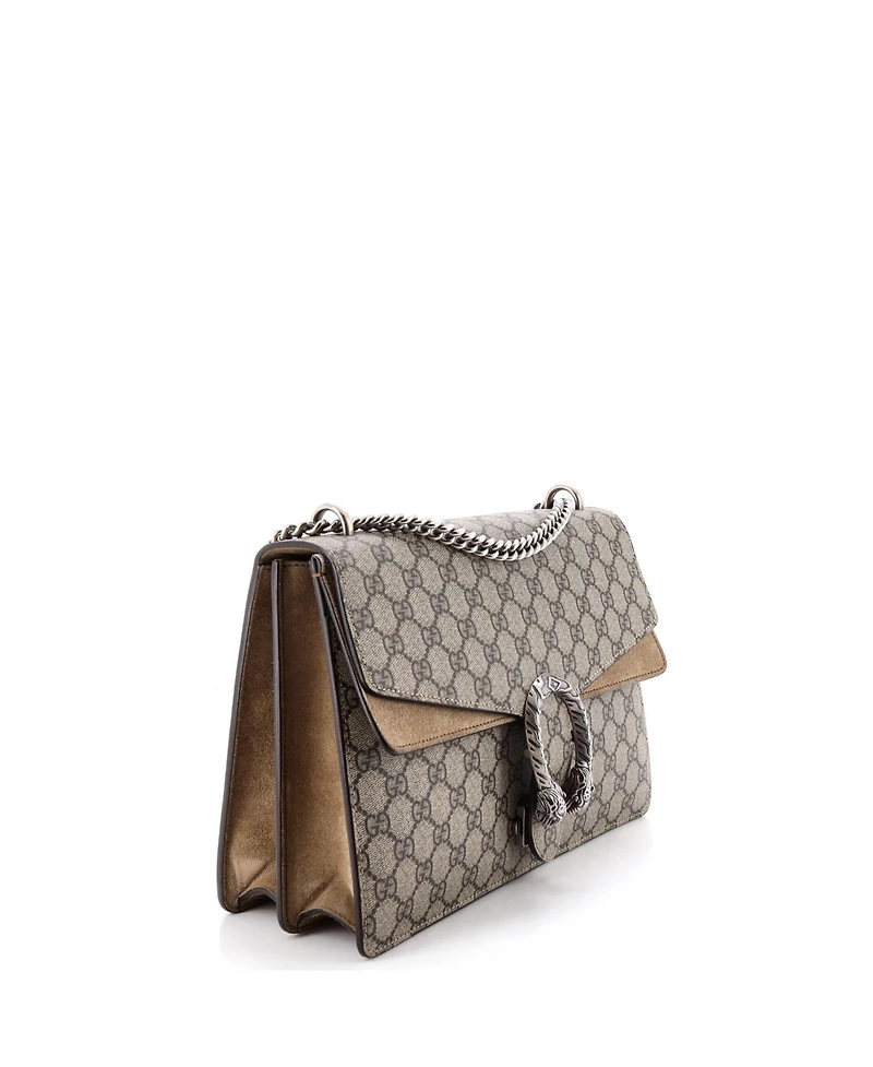 Pre-Owned Gucci Medium Dionysus Bag Gg Coated Canvas