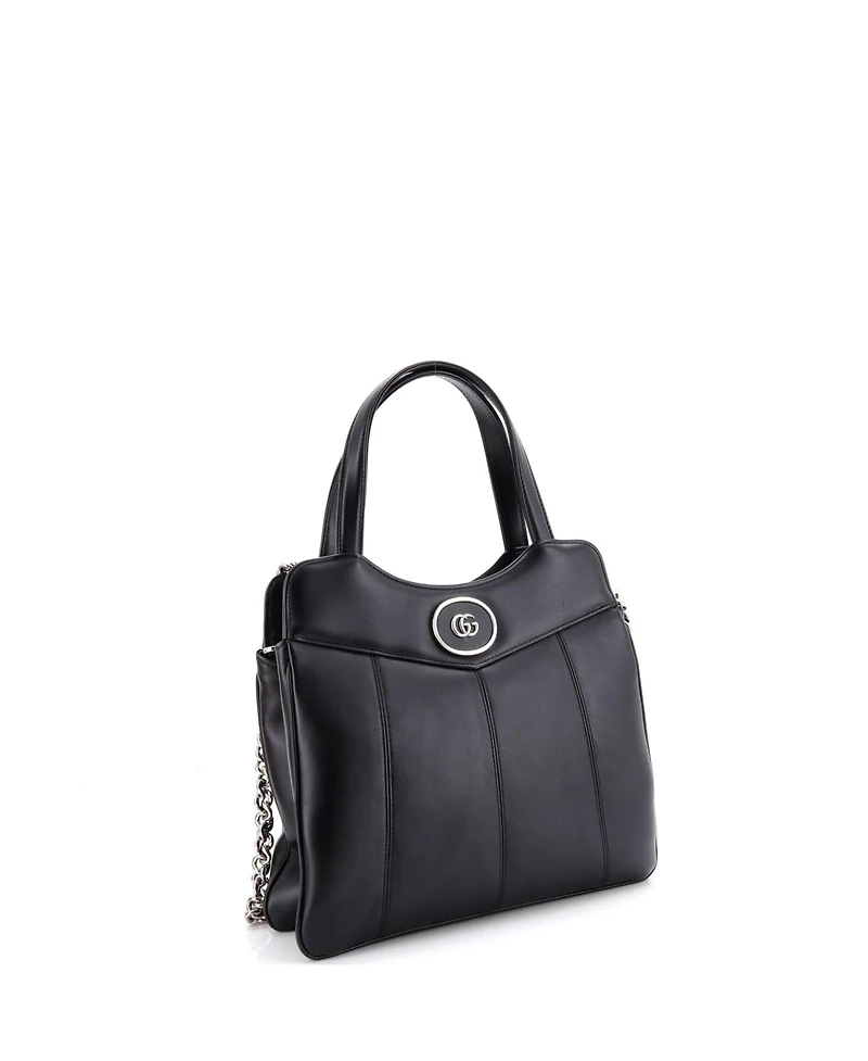 Pre-Owned Gucci Small Petite Gg Tote Quilted Leather