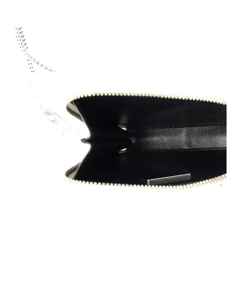 Pre-Owned Prada Mini Triangle Pouch Bag with Chain Brushed Leather