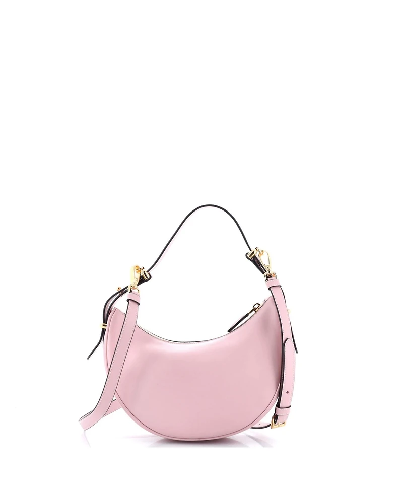 Pre-Owned Prada Small Arque Half Moon Hobo Leather