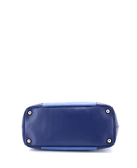 Pre-Owned Prada Medium Bicolor Double Zip Lux Tote Saffiano Leather