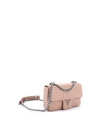 Pre-Owned Prada Medium Chain Flap Shoulder Bag Diagramme Quilted Leather