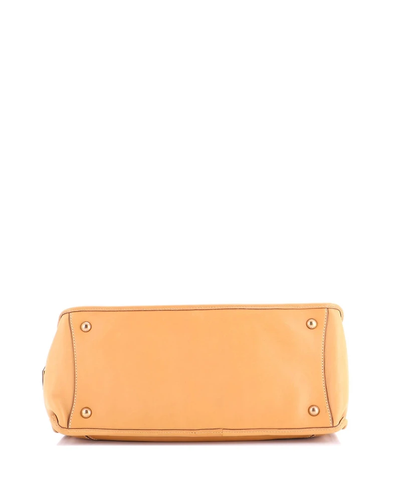 Pre-Owned Prada Large Pushlock Flap Tote Leather