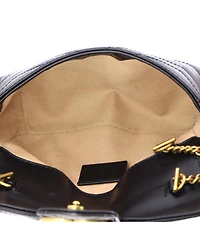 Pre-Owned Gucci Super Mini Gg Marmont Flap Bag Matelasse Leather