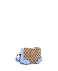 Pre-Owned Gucci Mini Bree Disco Crossbody Bag Gg Canvas with Leather