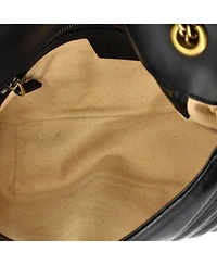 Pre-Owned Gucci Medium Gg Marmont Flap Bag Matelasse Leather