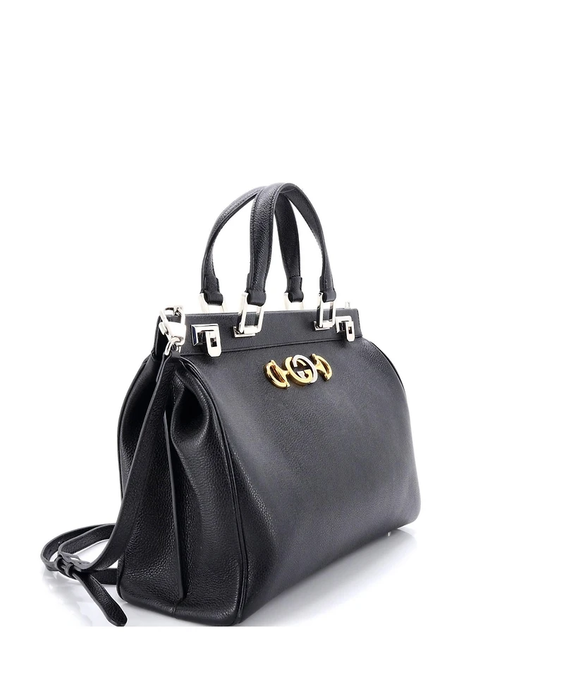 Pre-Owned Gucci Medium Zumi Top Handle Bag Leather