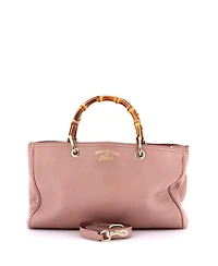 Pre-Owned Gucci Medium Bamboo Shopper Tote Leather