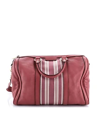 Pre-Owned Gucci Medium Vintage Web Boston Bag Leather