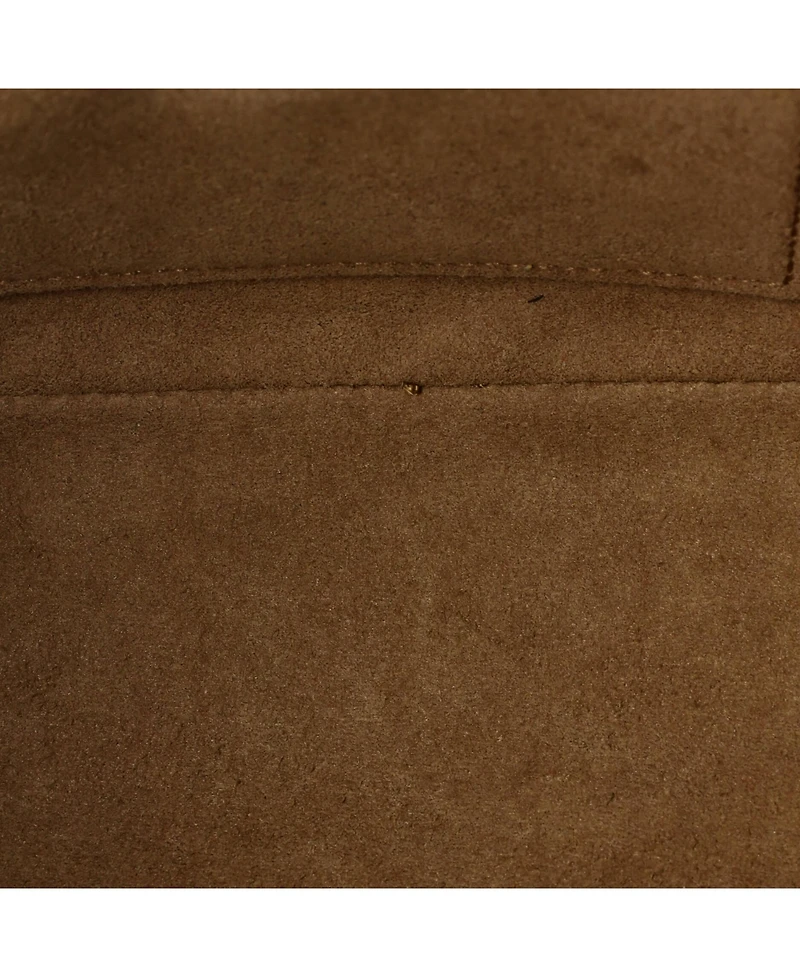 Pre-Owned Gucci Medium Padlock Saddle Shoulder Bag Gg Coated Canvas and Leather