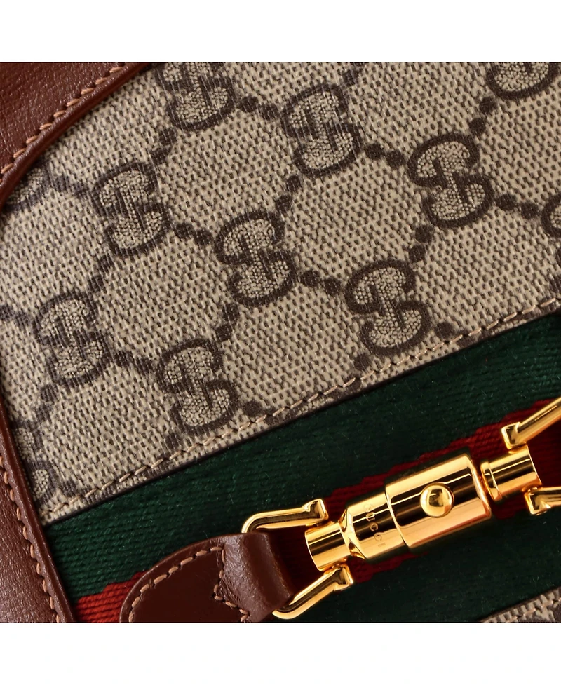 Pre-Owned Gucci Mini Jackie 1961 Hobo Gg Coated Canvas