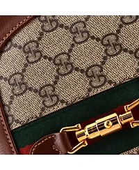 Pre-Owned Gucci Mini Jackie 1961 Hobo Gg Coated Canvas