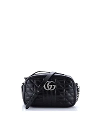Pre-Owned Gucci Small Gg Marmont Shoulder Bag Mixed Matelasse Leather
