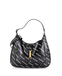 Pre-Owned Gucci Medium x Balenciaga The Hacker Project Jackie 1961 Hobo Printed Leather