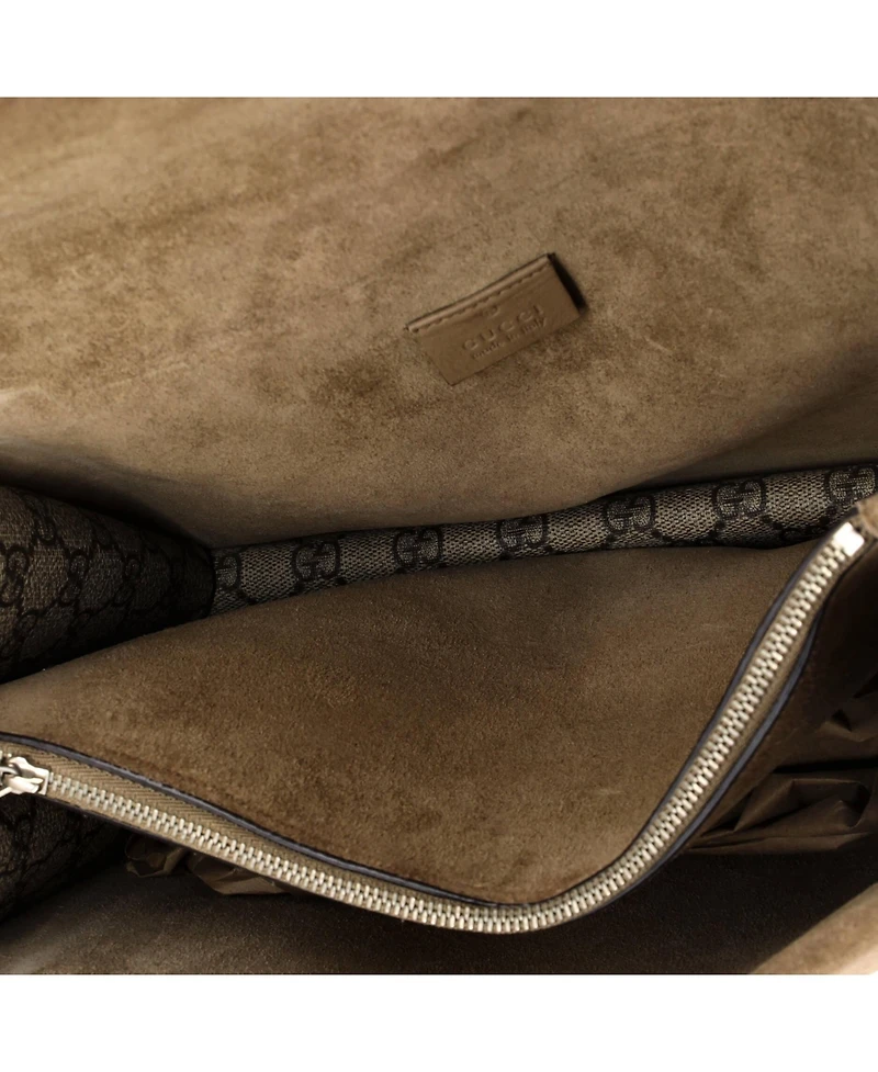 Pre-Owned Gucci Medium Dionysus Bag Gg Coated Canvas