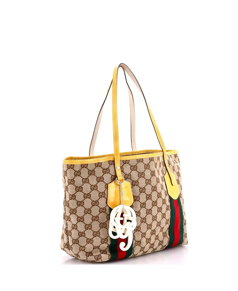 Pre-Owned Gucci Large Jolie Web Tote Gg Canvas