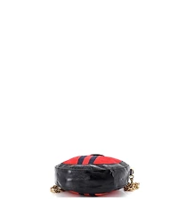 Pre-Owned Gucci Mini Ophidia Round Shoulder Bag Suede