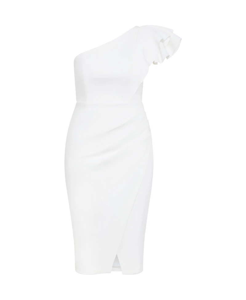 City Chic Plus Milani One Shoulder Dress