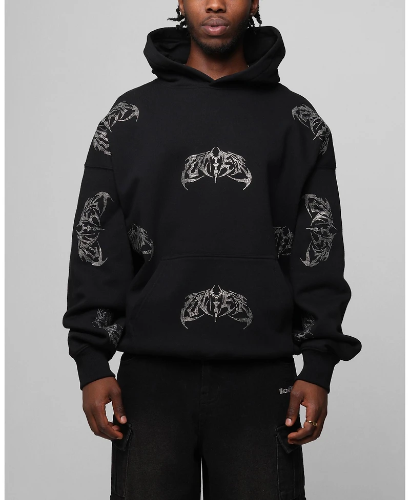 Loiter Men's Metal Rhinestone Hoodie