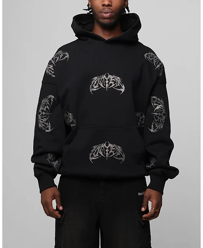 Loiter Men's Metal Rhinestone Hoodie