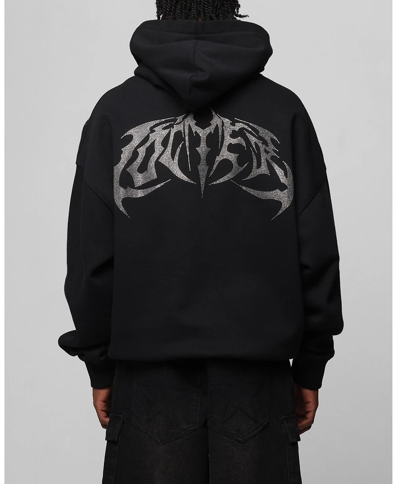 Loiter Men's Metal Rhinestone Hoodie