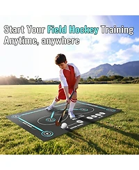 peneyon Hockey Training Mat | Indoor/Outdoor Field Hockey Equipment for All Ages,Anti-Slip and Quiet Surface,The for Hockey Training Enthusiasts