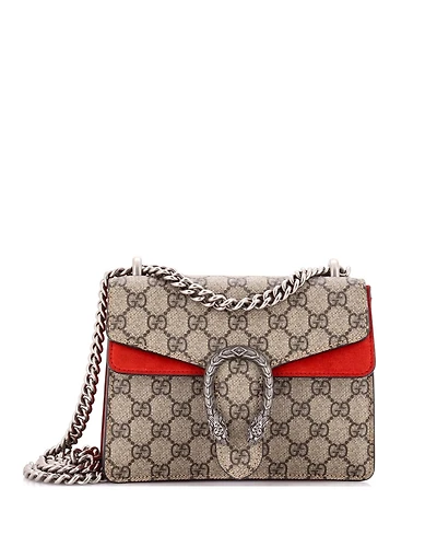 Pre-Owned Gucci Mini Dionysus Bag Gg Coated Canvas