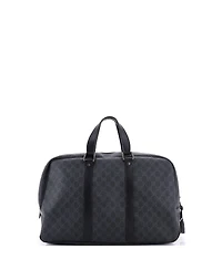 Pre-Owned Gucci Large Zip Weekender Tote Gg Coated Canvas