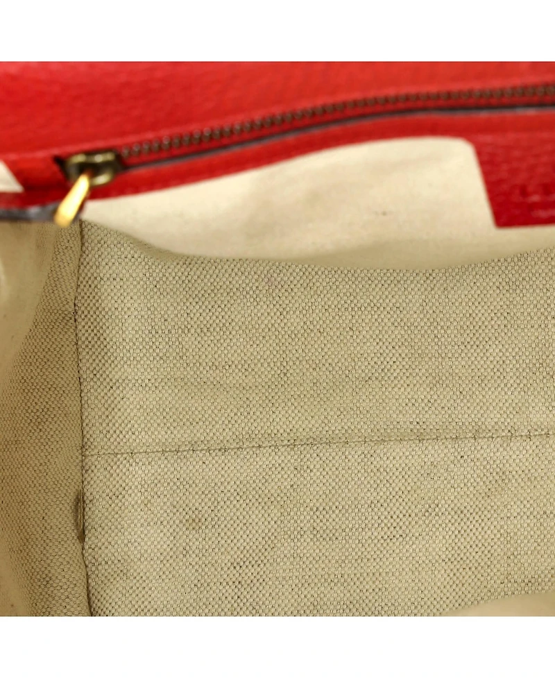 Pre-Owned Gucci Small Gg Marmont Top Handle Bag Leather