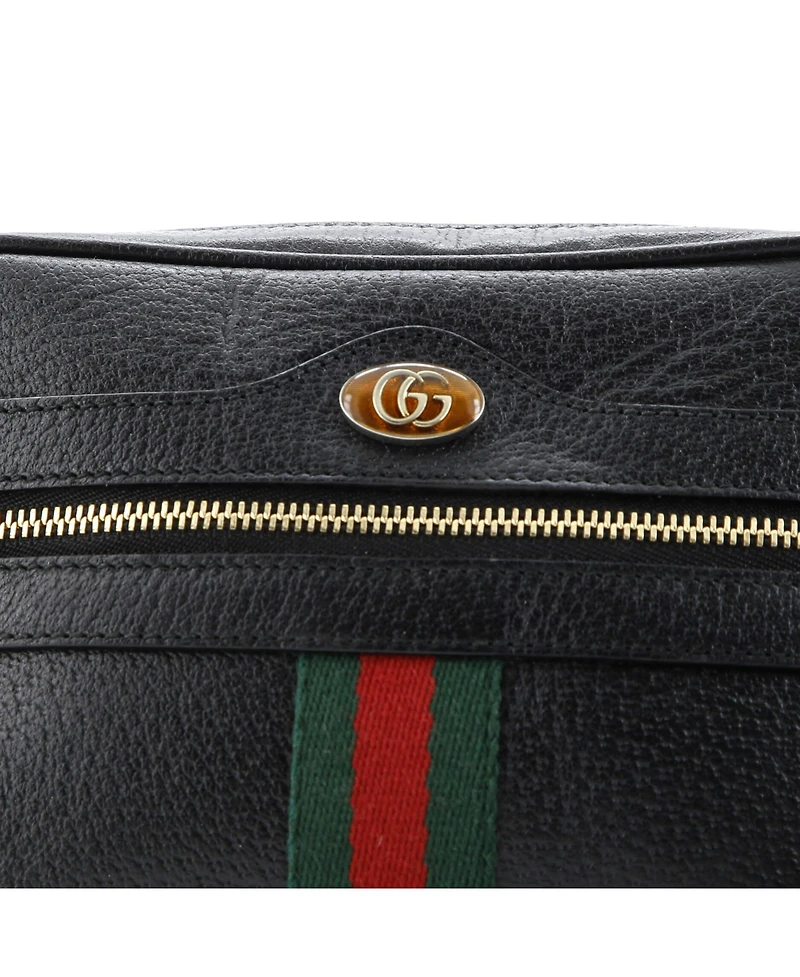 Pre-Owned Gucci Mini Ophidia Shoulder Bag Leather
