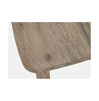 Jofran Eastern Tides Coastal Wire-Brushed Wood Three Piece Cross-Back Dining Set