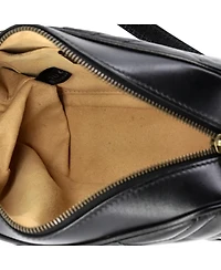 Pre-Owned Gucci Small Gg Marmont Shoulder Bag Matelasse Leather