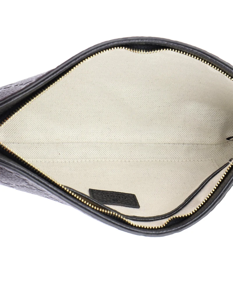 Pre-Owned Gucci Medium Emblem Chain Shoulder Bag Guccissima Leather