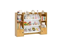 Slickblue Kids Bookshelf and Toy Storage with Open Shelves Bins