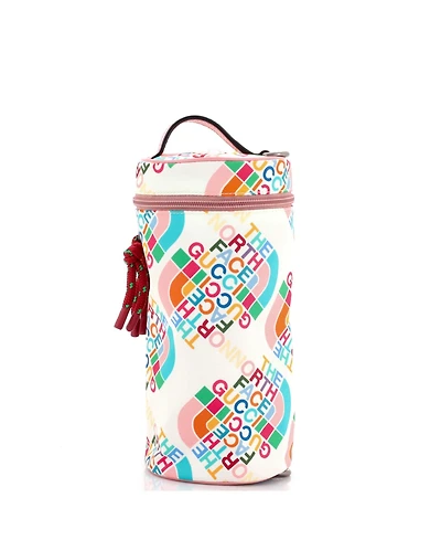 Pre-Owned Gucci x The North Face Barrel Shoulder Bag Printed Nylon