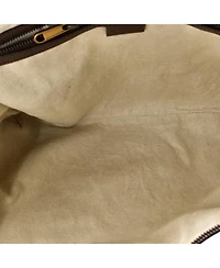 Pre-Owned Gucci Large Ophidia Half Moon Hobo Gg Coated Canvas