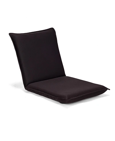 Sugift Adjustable Folding Floor Sofa Chair with Six Recline Positions