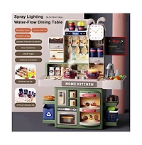 Bruce & Shark Kitchen Playset with Running Water, Mist and Light-Up Stove