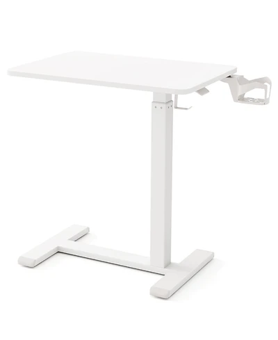 Sugift Height Adjustable Mobile Standing Desk Overbed Table
