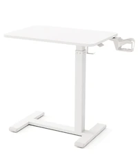 Sugift Height Adjustable Mobile Standing Desk Overbed Table