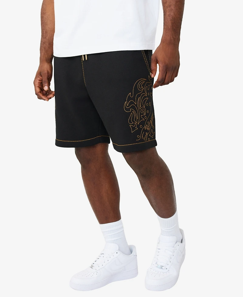 True Religion Men's Rodeo Big T Sweat Shorts