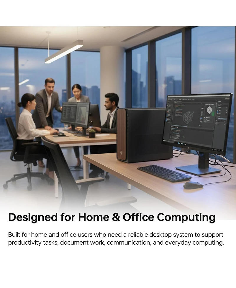 Hp OmniDesk Tower Desktop Intel Core Ultra 7 16GB Ram Intel Graphics 2TB Ssd Storage Windows 11 Pro