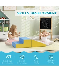 Soozier 2 Piece Plush Soft Kids Playset to Climb & Crawl, Contemporary