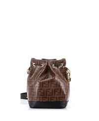 Pre-Owned Fendi Small Mon Tresor Bucket Bag Zucca Coated Canvas