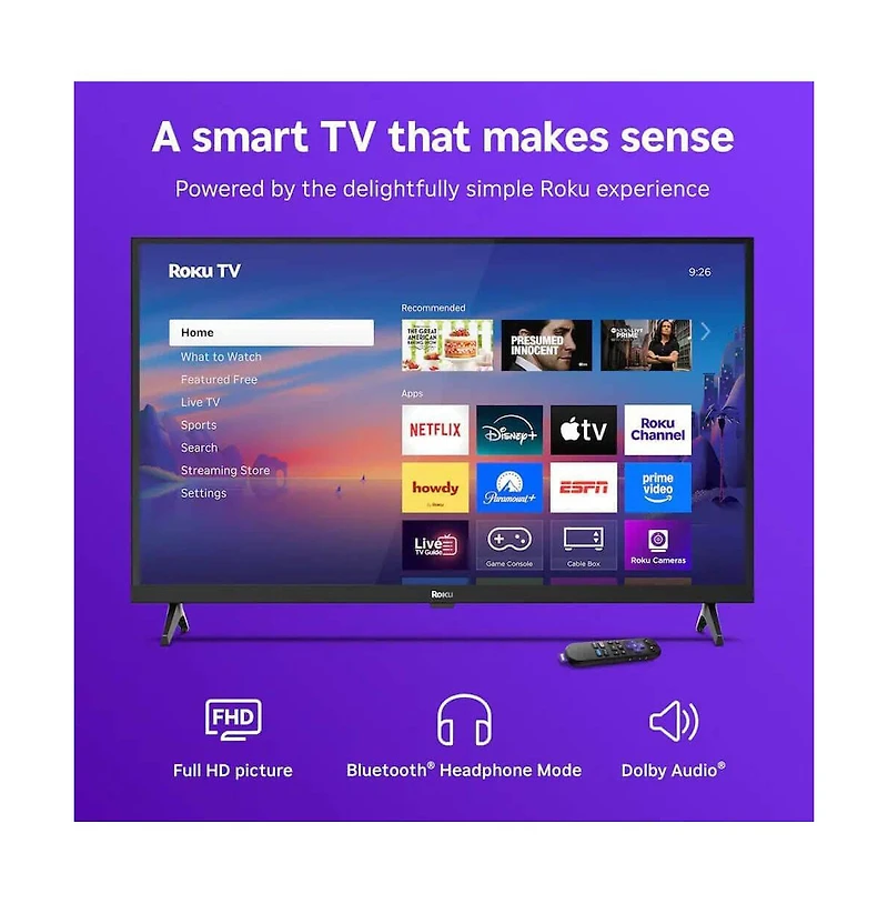 Roku 32" Led 1080p Smart Tv