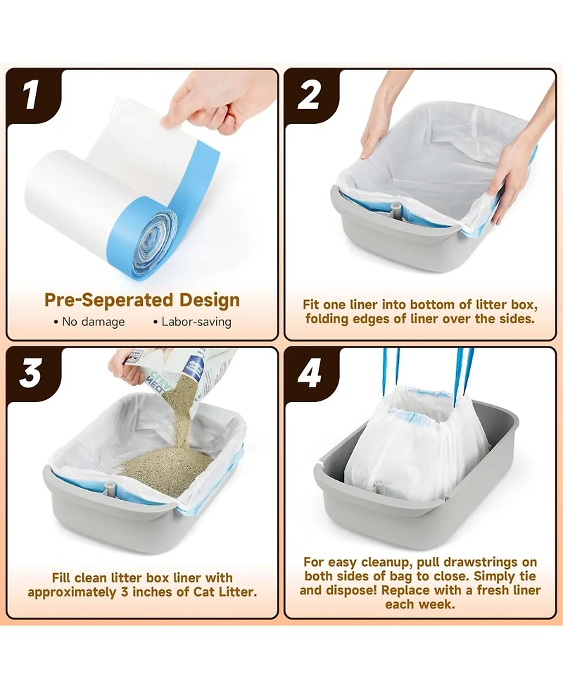 Cumrige Compact Smart Cat Litter Box with Energy Saving