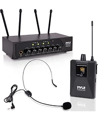 Pyle Uhf Wireless Microphone System with Bluetooth