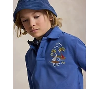 Polo Ralph Lauren Boys 8-20 Embroidered Cotton Mesh Shirt