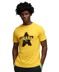 Puma Men's Regular and Big & Tall Ghana Football Culture Crewneck T-Shirt